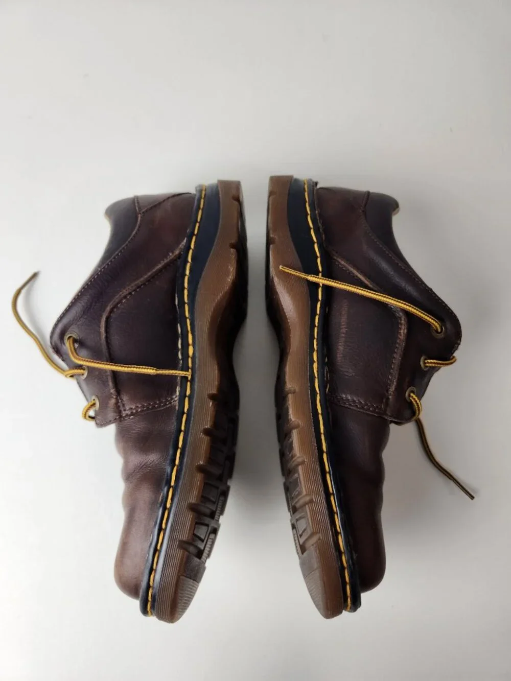 Dr Martens Shoes Mens 11 Brown Oxford Leather Three Eyelet 11194 AW004